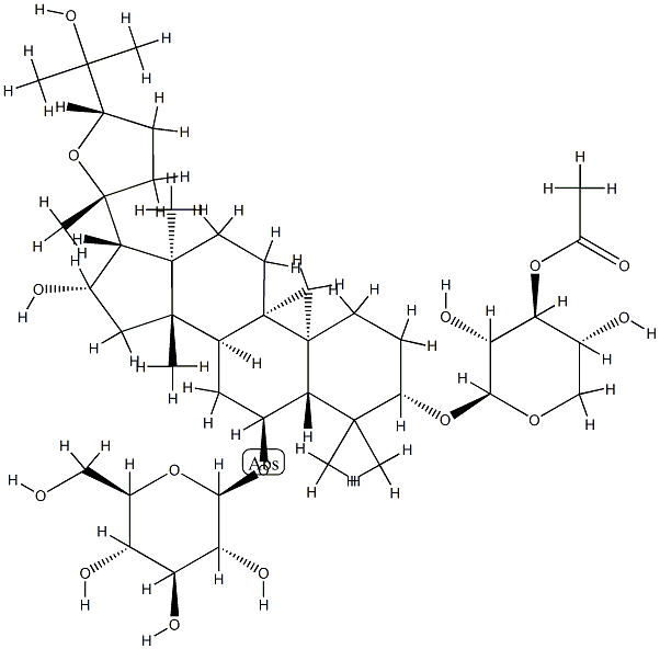 异黄芪皂甙 II 结构式