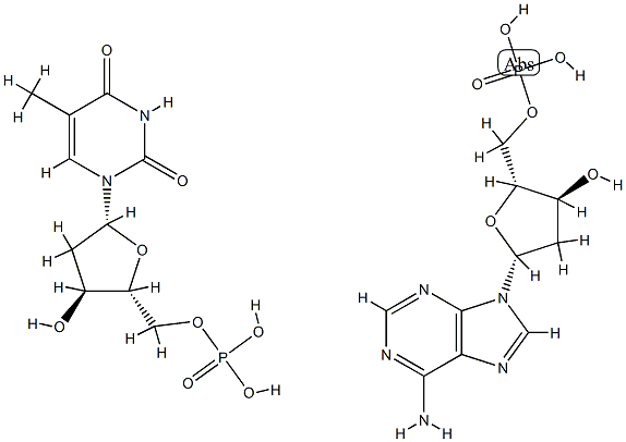 POLYDEOXYADENYLIC ACID-POLYTHYMIDYLIC ACID SODIUM SALT 结构式