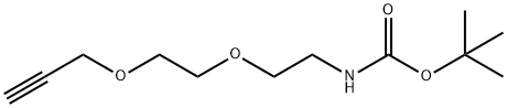 t-Boc-N-Amido-PEG2-Propargyl 结构式