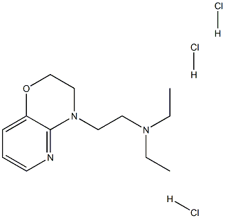N,N-diethyl-2-(7-oxa-2,10-diazabicyclo[4.4.0]deca-2,4,11-trien-10-yl)e thanamine trihydrochloride 结构式