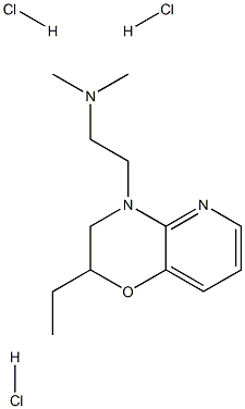 2-(8-ethyl-7-oxa-2,10-diazabicyclo[4.4.0]deca-2,4,11-trien-10-yl)-N,N- dimethyl-ethanamine trihydrochloride 结构式