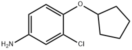 3-chloro-4-(cyclopentyloxy)aniline 结构式