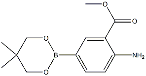 methyl 2-amino-5-(5,5-dimethyl-1,3,2-dioxaborinan-2-yl)benzoate 结构式