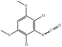 2,6-二氯-3,5-二甲氧基苯基异氰酸酯 结构式