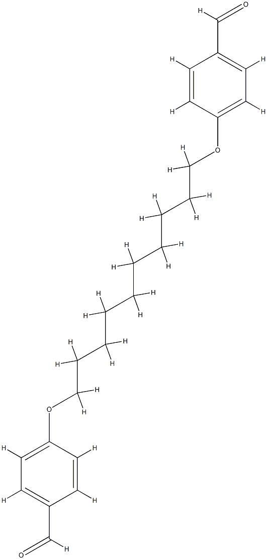 4,4’-(1,10-Decanediyl )dioxydibenzaldehyde 结构式