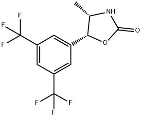 (4S,5R)-5-(3,5-双(三氟甲基)苯基)-4-(甲基-1,3-噁唑烷-2-酮 结构式