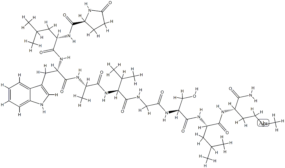 phyllolitorin, Leu-8- 结构式