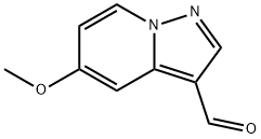 5-甲氧基吡唑并[1,5-A]吡啶-3-甲醛 结构式