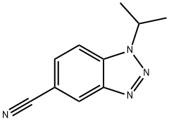 1-isopropyl-1H-1,2,3-benzotriazole-5-carbonitrile(SALTDATA: FREE) 结构式