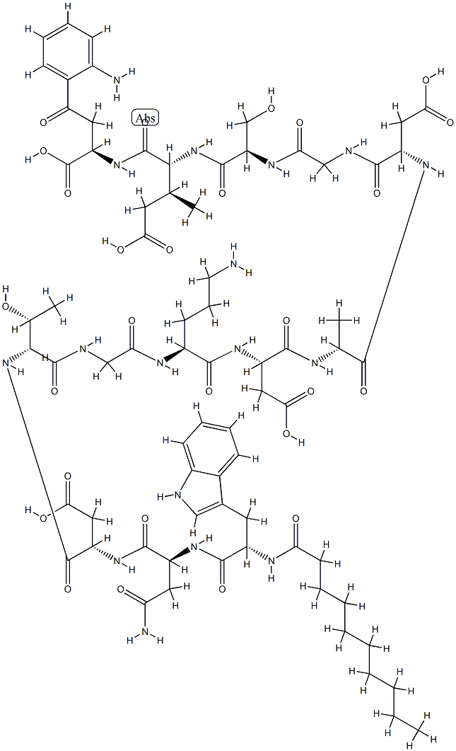 达托霉素杂质3 结构式