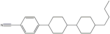4-[反-4-(反-4-丁基环己基)环己基]苄腈 结构式