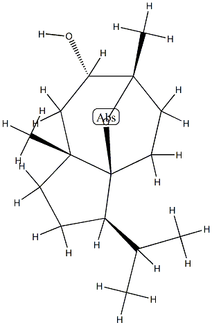 (1R)-1β-Isopropyl-3aβ,6-dimethyl-6β,8aβ-epoxydecahydroazulene-5α-ol 结构式