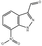 7-硝基吲唑-3-甲醛 结构式