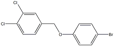 4-(4-bromophenoxymethyl)-1,2-dichlorobenzene 结构式