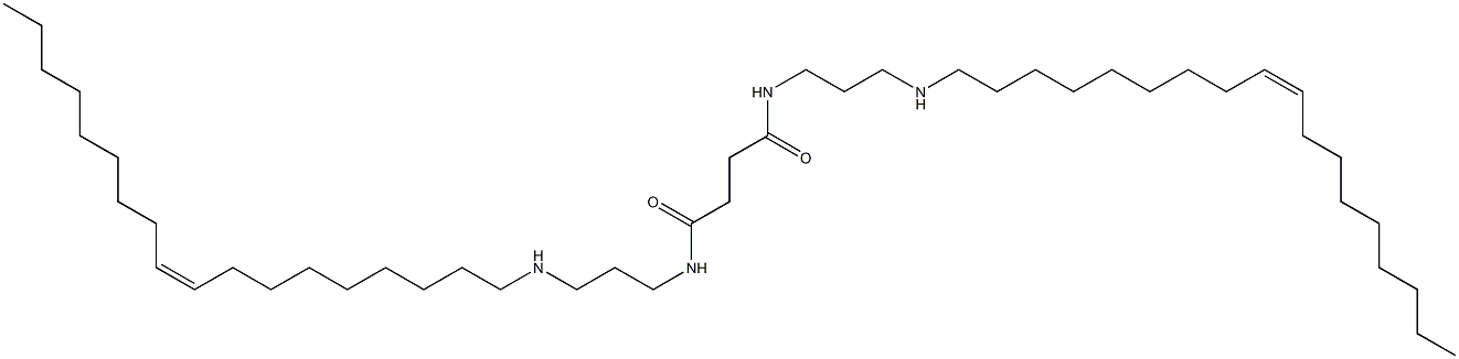丁二胺的N,N'-双[3-(9-十八碳烯基氨基)丙基]-(Z,Z)聚丁烯基衍生物 结构式
