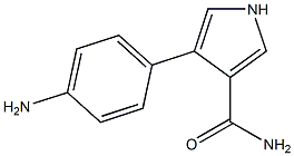 1H-Pyrrole-3-carboxamide,4-(4-aminophenyl)-(9CI) 结构式
