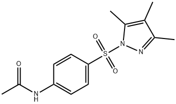 N-{4-[(3,4,5-trimethyl-1H-pyrazol-1-yl)sulfonyl]phenyl}acetamide 结构式