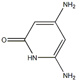 2-Pyridinol,4,6-diamino-(7CI) 结构式