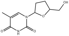 1-(5-(hydroxymethyl)tetrahydrofuran-2-yl)-5-methylpyrimidine-2,4(1H,3H)-dione 结构式