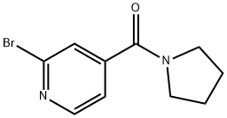 2-bromo-4-(1-pyrrolidinylcarbonyl)pyridine(SALTDATA: FREE) 结构式