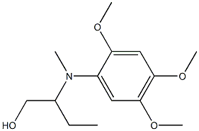 2-{[(2,4,5-trimethoxyphenyl)methyl]amino}butan-1-ol 结构式