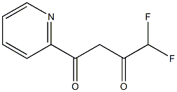 4,4-difluoro-1-(pyridin-2-yl)butane-1,3-dione 结构式