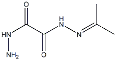 Oxalic  acid,  hydrazide  isopropylidenehydrazide  (7CI) 结构式