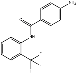 4-amino-N-[2-(trifluoromethyl)phenyl]benzamide 结构式