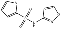 N-3-Isoxazolyl-2-thiophenesulfonamide 结构式