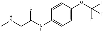 2-(methylamino)-N-[4-(trifluoromethoxy)phenyl]acetamide 结构式