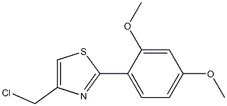 4-(CHLOROMETHYL)-2-(2,4-DIMETHOXYPHENYL)-1,3-THIAZOLE 结构式