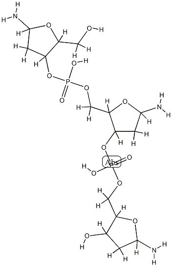 脱氧核糖核酸(鱼精子) 结构式