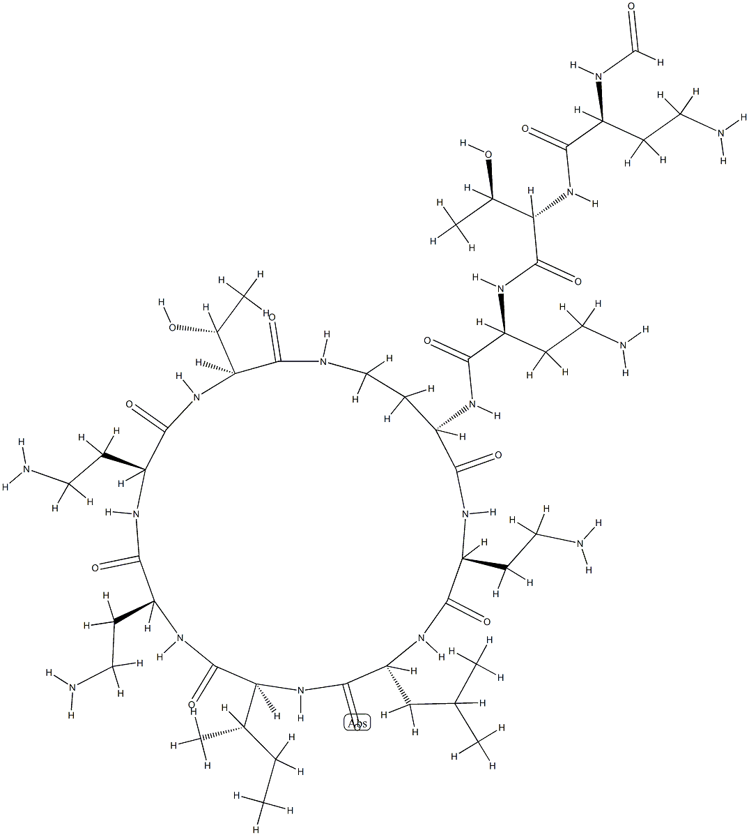 环杆菌素 结构式