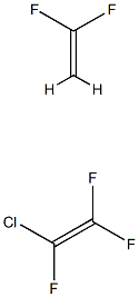 聚氯三氟乙烯-偏氟乙烯共聚物 结构式