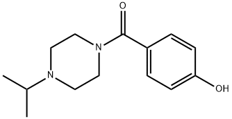 (4-羟基苯基)(4-异丙基哌嗪-1-基)甲酮 结构式