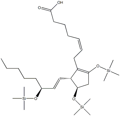 9-enol-prostaglandin E2 methyl ester trimethylsilyl ether 结构式