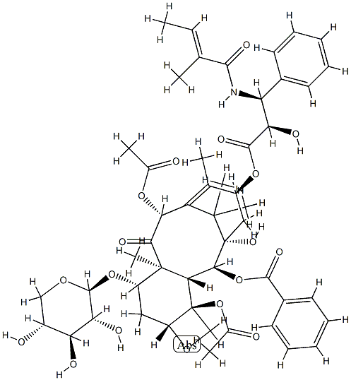 三尖杉宁碱-7-木糖苷 结构式