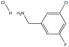 3-氯-5-氟苯甲胺盐酸盐 结构式