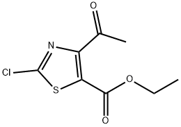 Ethyl 4-acetyl-2-chloro-5-thiazolecarboxylate 结构式