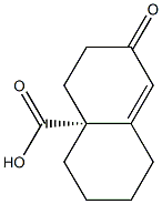[R,(-)]-3,4,5,6,7,8-Hexahydro-2-oxo-4aβ(2H)-naphthalenecarboxylic acid 结构式