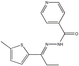 Isonicotinylhydrazone de la 5-methyl-2-propiothienone [French] 结构式