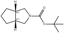 (3AR,6AS)-REL-六氢环戊并[C]吡咯-2(1H)-甲酸叔丁酯 结构式