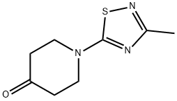 1-(3-Methyl-1,2,4-thiadiazol-5-yl)piperidin-4-one 结构式