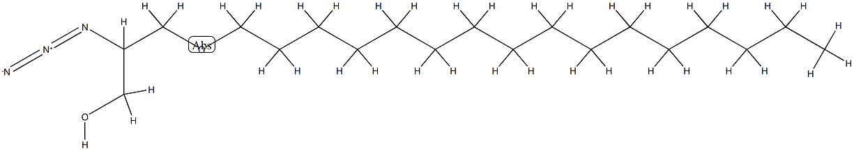 (+/-)-2-Azido-2-desoxy-3-O-hexadecylglycerol 结构式