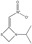 1,3-Thiazetidine,3-(1-methylethyl)-2-(nitromethylene)-(9CI) 结构式