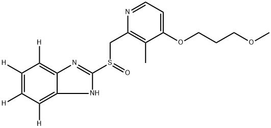 雷贝拉唑-D4 结构式