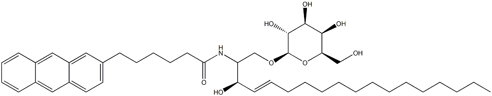 1-O-Galactosyl-2-N-(6-(2-anthroyl)hexanoyl)-4-sphingenine 结构式