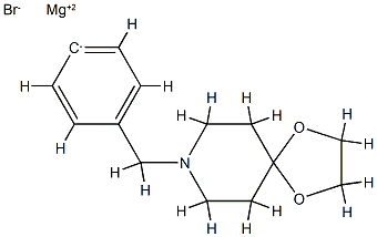 4-[8-(1,4-Dioxa-8-azaspiro[4.5]decyl)methyl]phenylmagnesium bromide 0.25 M in Tetrahydrofuran 结构式