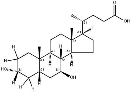 熊去氧胆酸d5 结构式