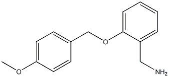 {2-[(4-methoxyphenyl)methoxy]phenyl}methanamine 结构式